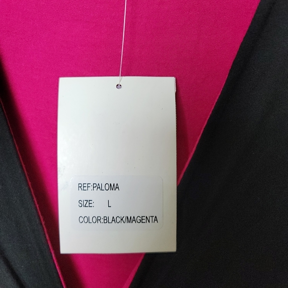 NWT My Tribe black and pink dress Size: L - Picture 3 of 6